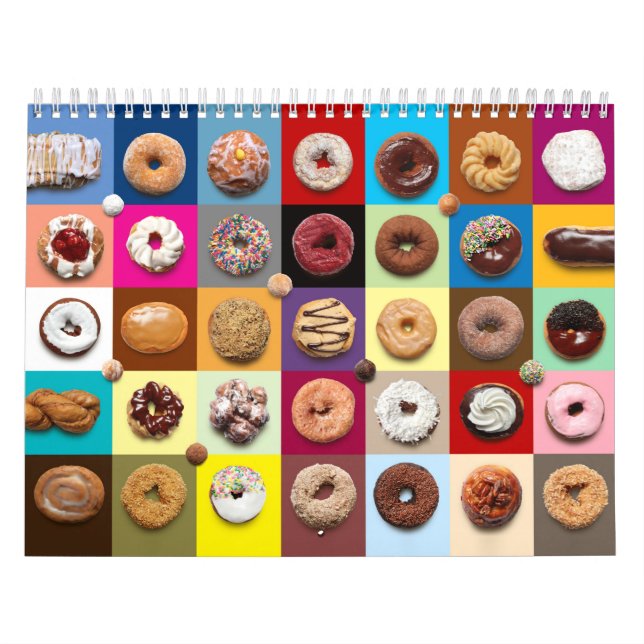 Monthly Doughnuts Wall Calendar (Cover)