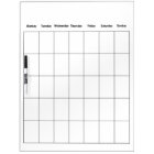 Monthly Dry Erase Whiteboard