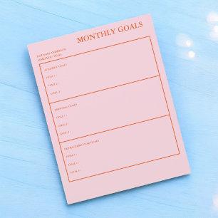 Monthly Goals Academic Planner Practical & Stylish