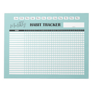 Monthly Habit Tracker  Notepad