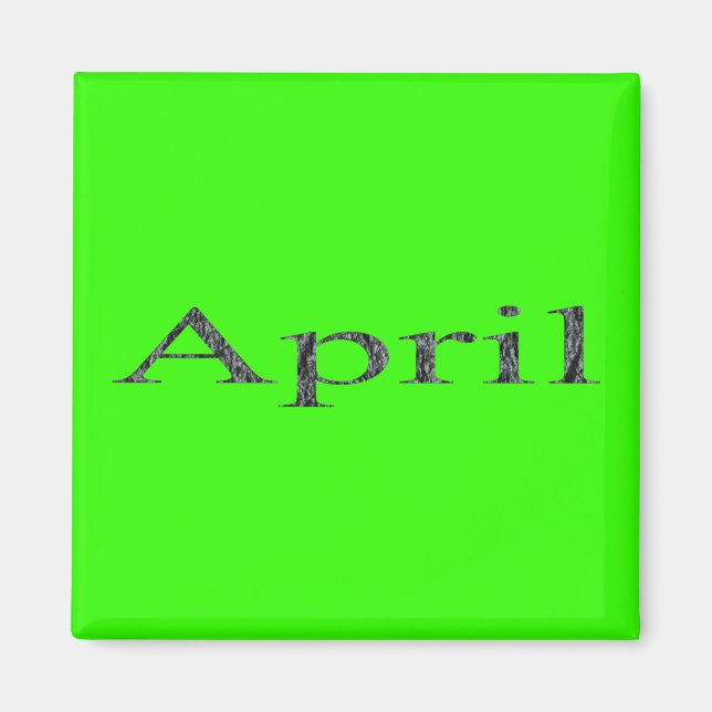 Months of the Year - April Magnet (Front)