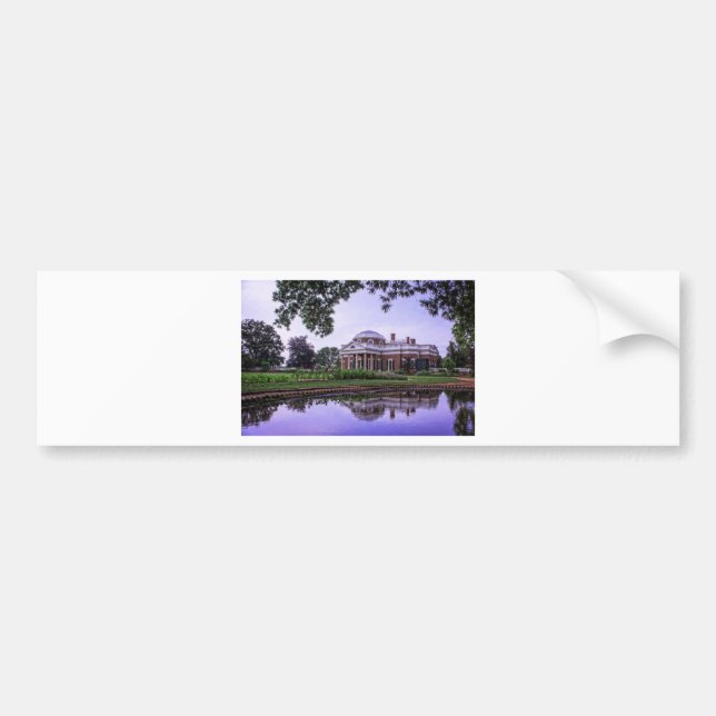 Monticello Reflection Bumper Sticker (Front)