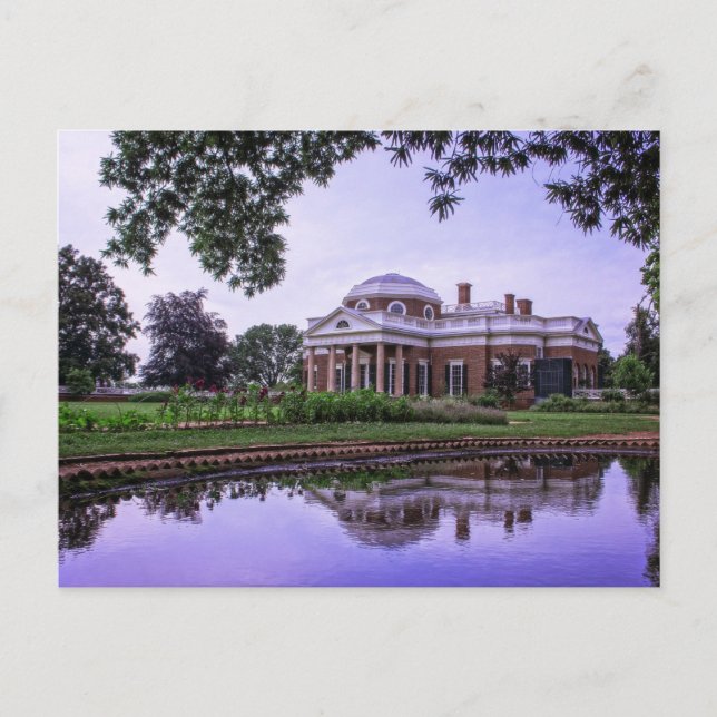 Monticello Reflection Postcard (Front)