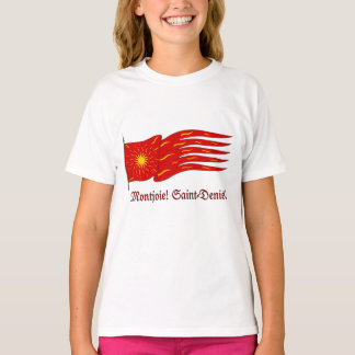 Montjoie! Saint-Denis! Red Oriflamme with Sun T-Shirt