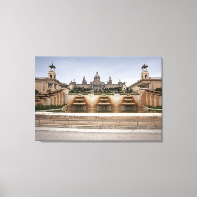 Montjuc Fortress Canvas Print (Front)