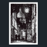 Montmartre I Poster<br><div class="desc">Montmartre series original illustration Paris, Montmartre, Sacre-Coeur</div>