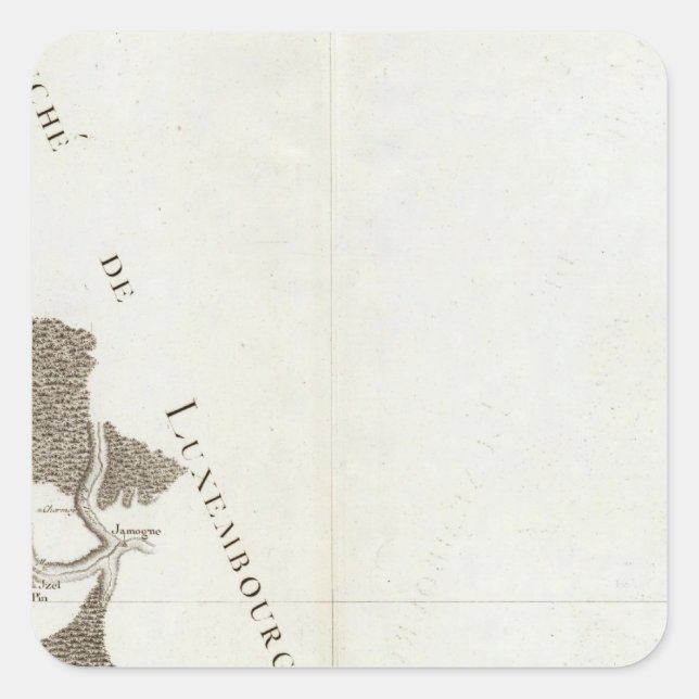 Montmedy, Longwy, Bouillon Square Sticker (Front)