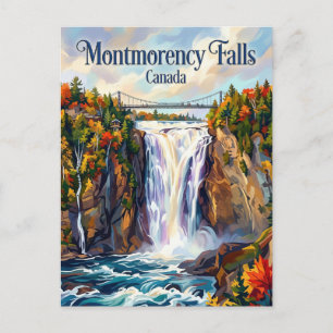 Montmorency Falls Canada Postcard