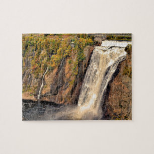 Montmorency Falls Canada stylised Jigsaw Puzzle