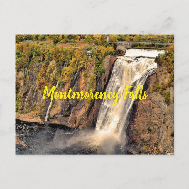 Montmorency Falls Canada stylised Postcard (Front)