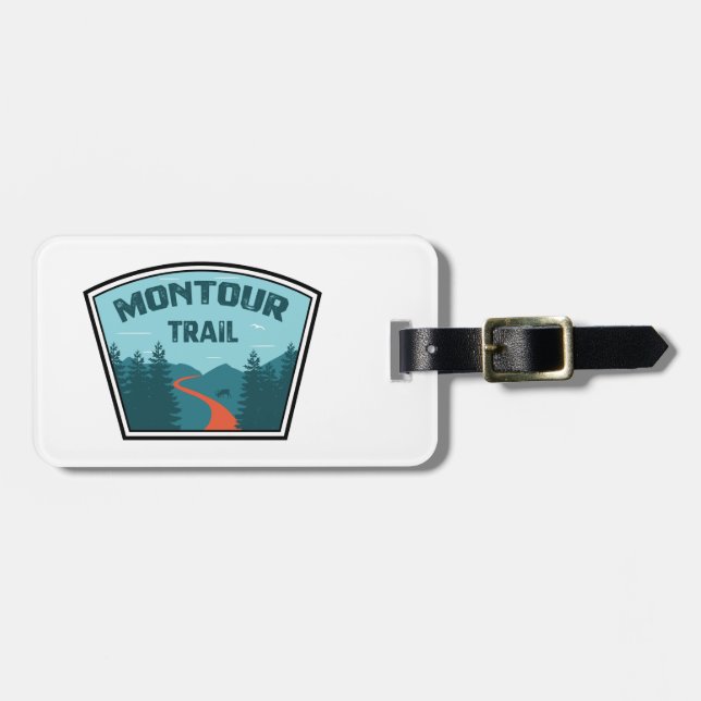 Montour Trail Luggage Tag (Front Horizontal)