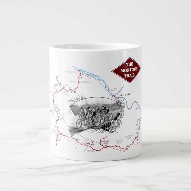 Montour Trail Map Mug (Front)