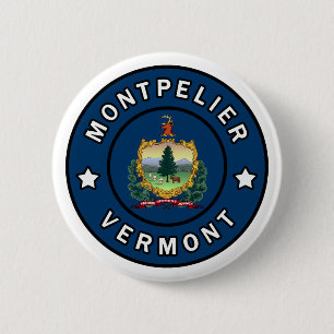 Montpelier Vermont 6 Cm Round Badge