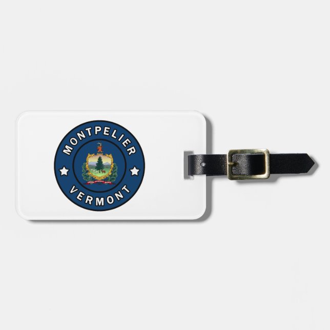 Montpelier Vermont Luggage Tag (Front Horizontal)