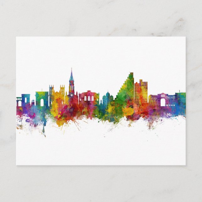 Montpellier France Skyline Postcard (Front)