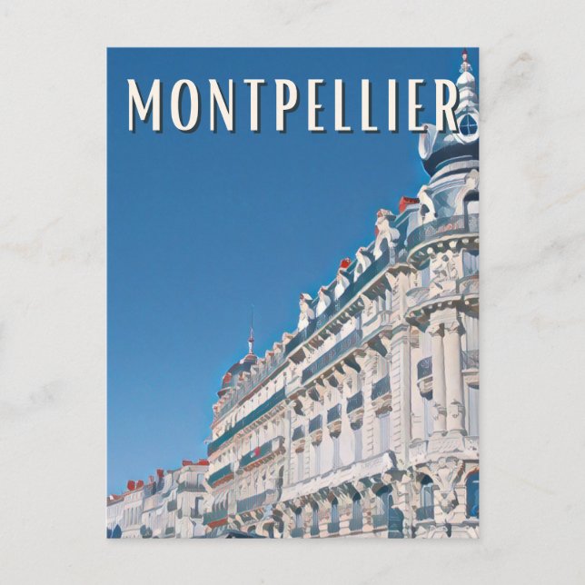 Montpellier Photo Vintage Postcard (Front)
