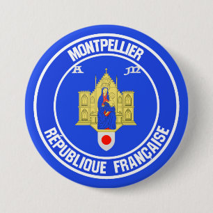Montpellier Round Emblem 7.5 Cm Round Badge
