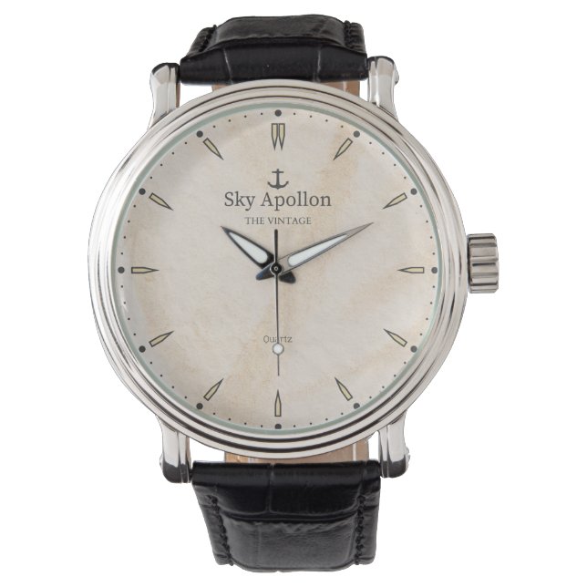 Montre Sky Apollon The vintage (Platinium ver.) Watch (Front)
