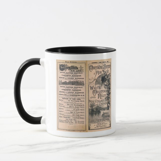 Montreal and Boston Air Line Mug (Left)