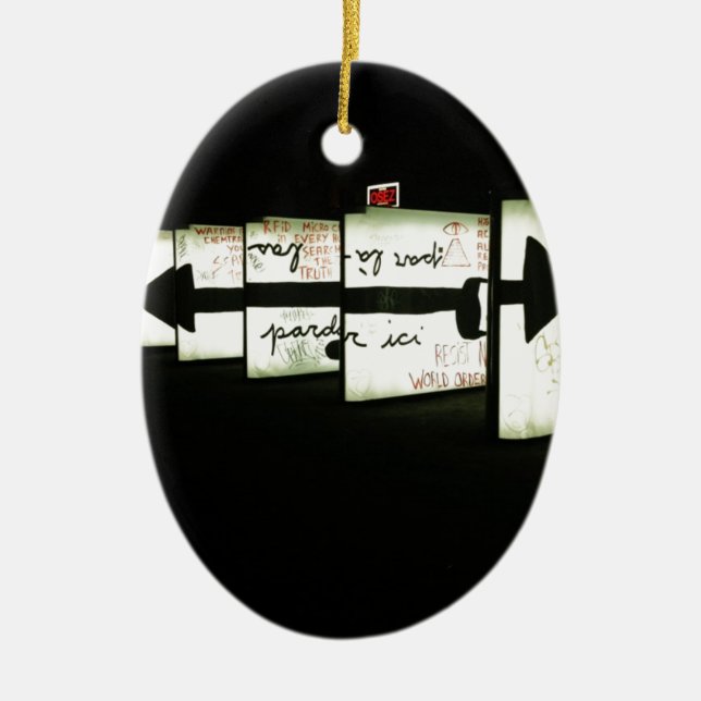 Montreal Art Ceramic Tree Decoration (Front)