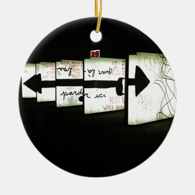 Montreal Art Ceramic Tree Decoration (Front)