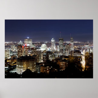 Montreal at night poster