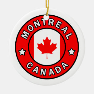 Montreal Canada Ceramic Tree Decoration