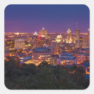 Montreal Canada City Skyline Belvedere Kondiaronk Square Sticker
