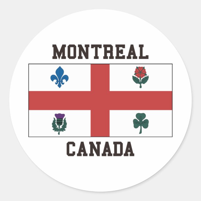Montreal Canada Classic Round Sticker (Front)
