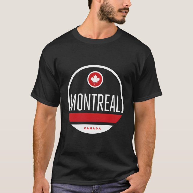 Montreal Canada Flag T-Shirt (Front)