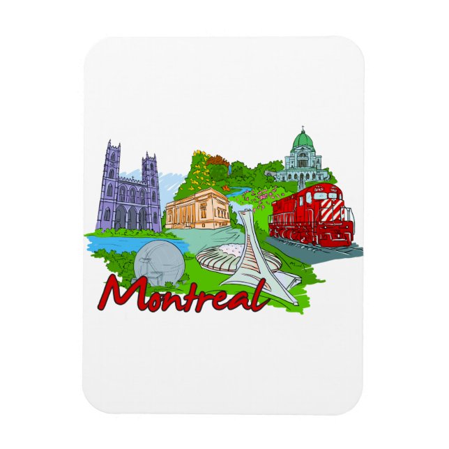Montreal - Canada.png Magnet (Vertical)