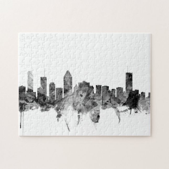 Montreal Canada Skyline Jigsaw Puzzle (Horizontal)