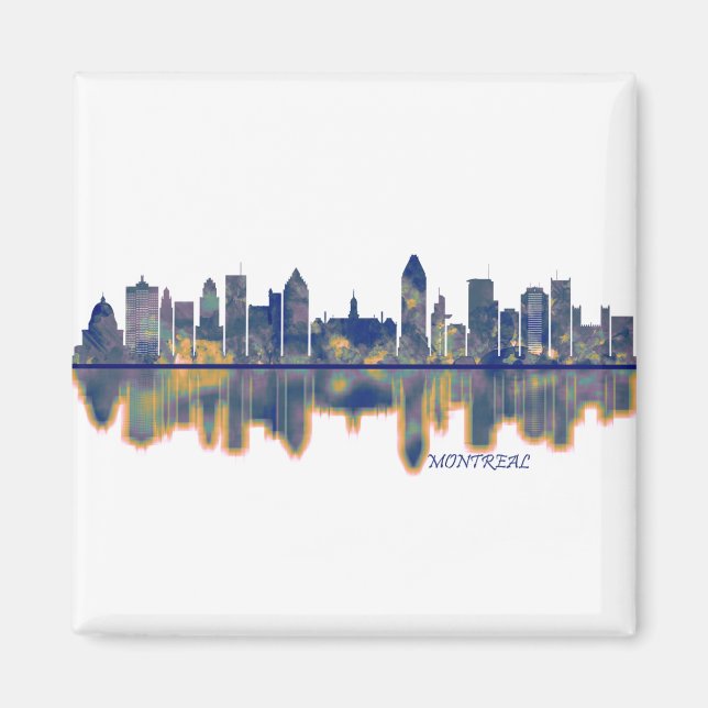 Montreal Canada Skyline Magnet (Front)