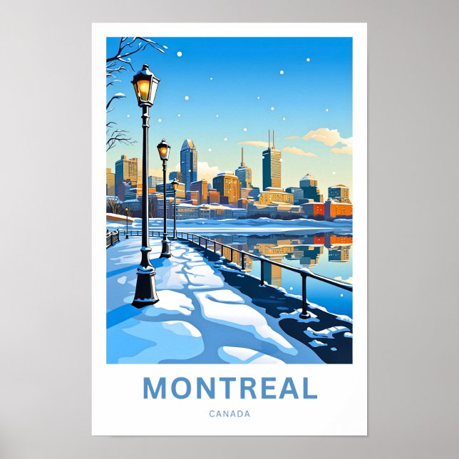 Montreal Canada Travel Print (Front)