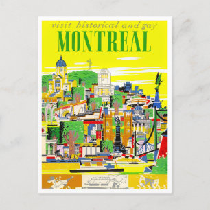 Montreal Canada vintage travel postcard