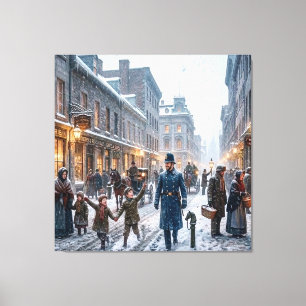 Montreal, Canada Winter 1851 Print