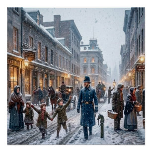 Montreal, Canada Winter 1851 Print