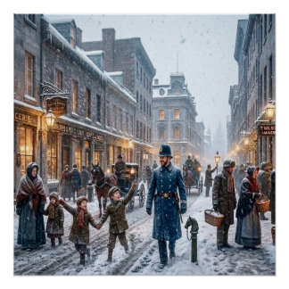 Montreal, Canada Winter 1851 Print