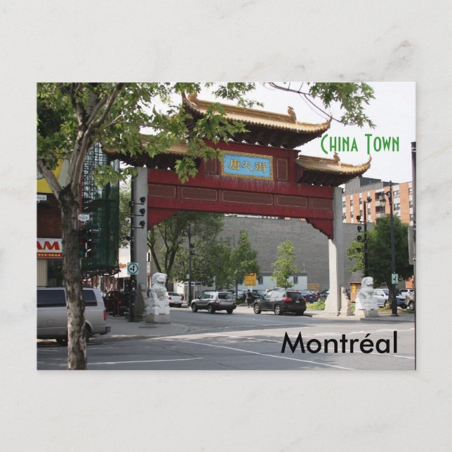 Montreal China Town Postcard (Front)