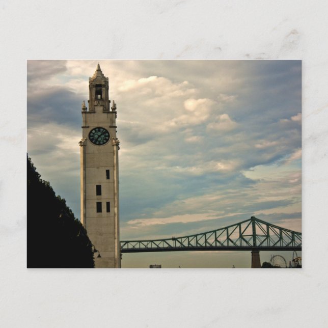 Montreal Clock Tower Postcard (Front)