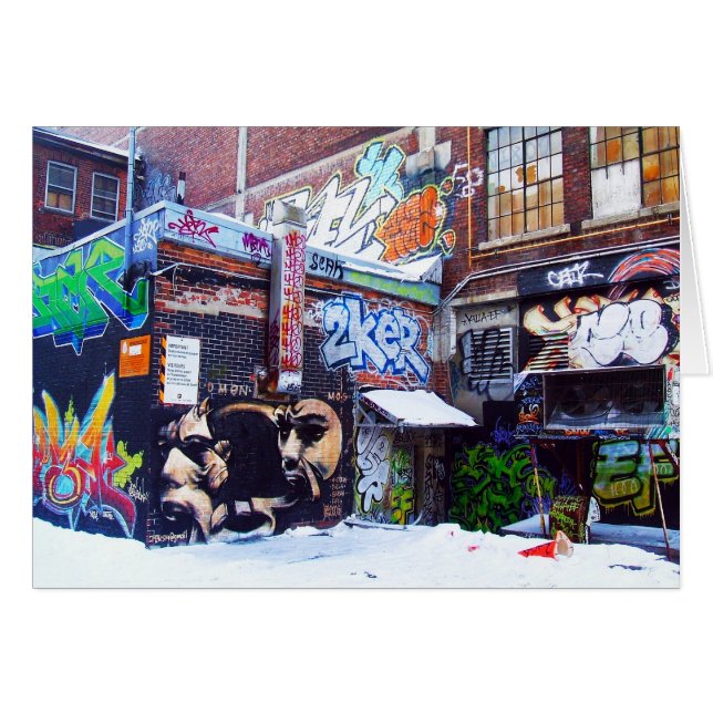 MONTREAL GRAFFITI CARD #1 (Front Horizontal)