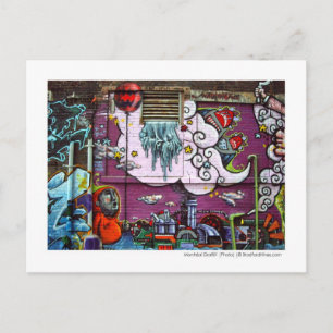 Montréal Graffiti Photo Postcard by Brad Hines