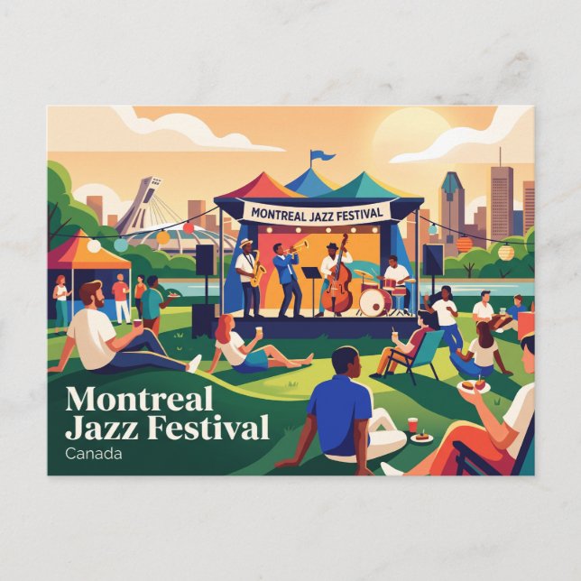 Montreal Jazz Festival Canada Postcard (Front)