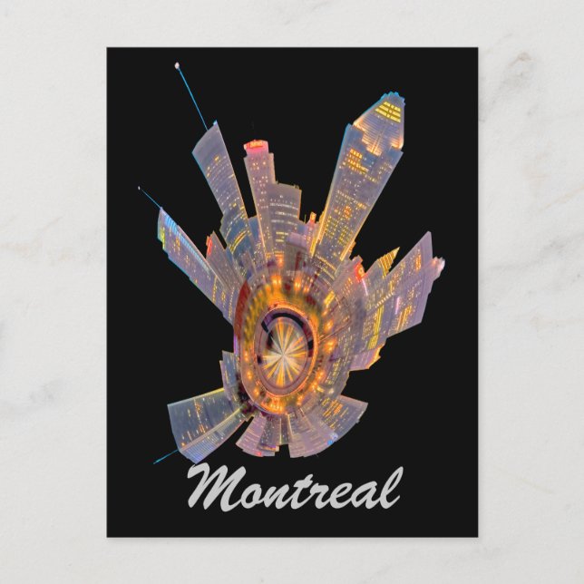 montreal mini planet postcard (Front)