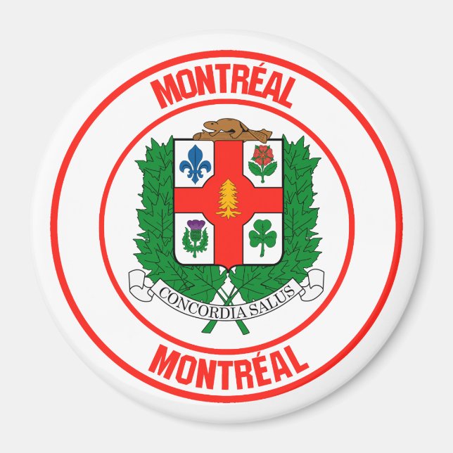 Montreal Round Emblem Magnet (Front)