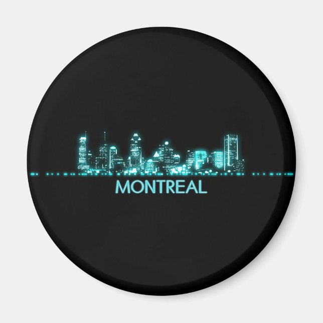 Montreal Skyline Magnet (Front)