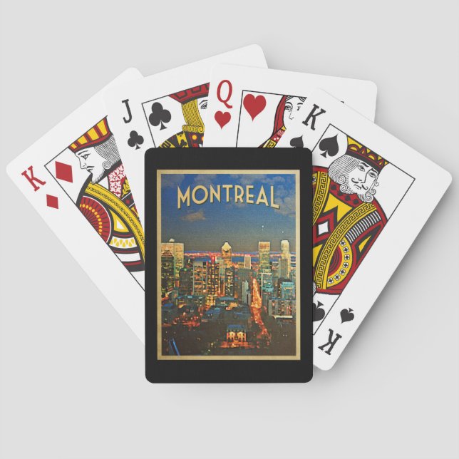 Montreal Skyline Playing Cards (Back)