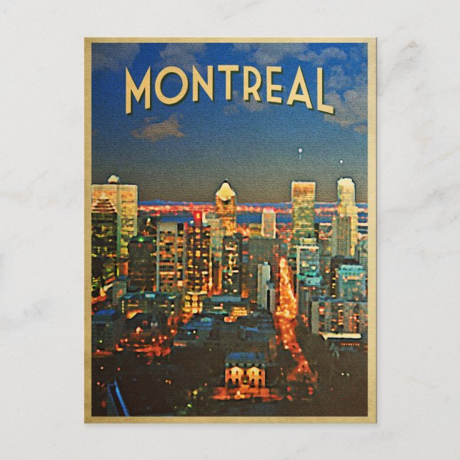 Montreal Skyline Postcard (Front)