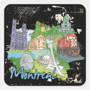 Montreal Square Sticker