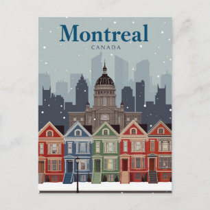 Montreal Victorian Houses Postcard